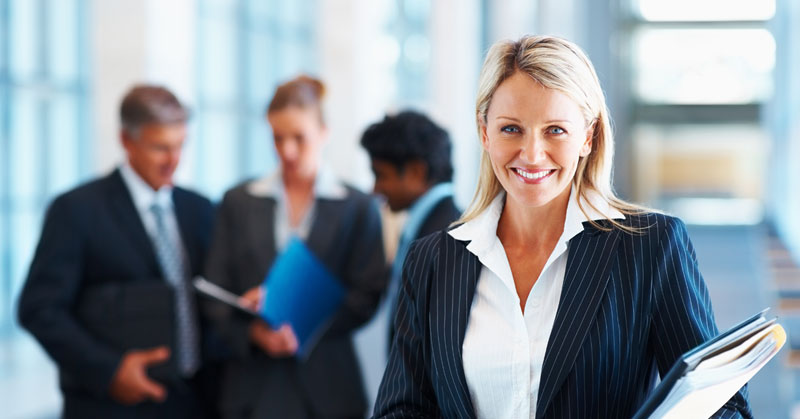 hr hiring manager happy about her streamlined talent acquisition process