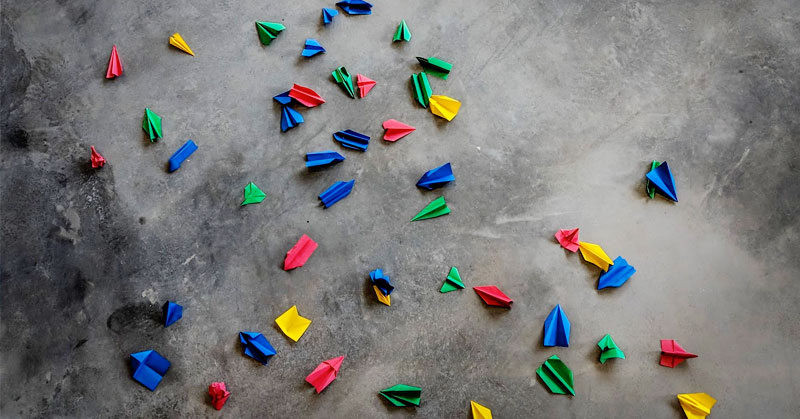 paper airplanes represent hiring software choices