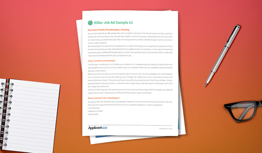 real world killer job ads