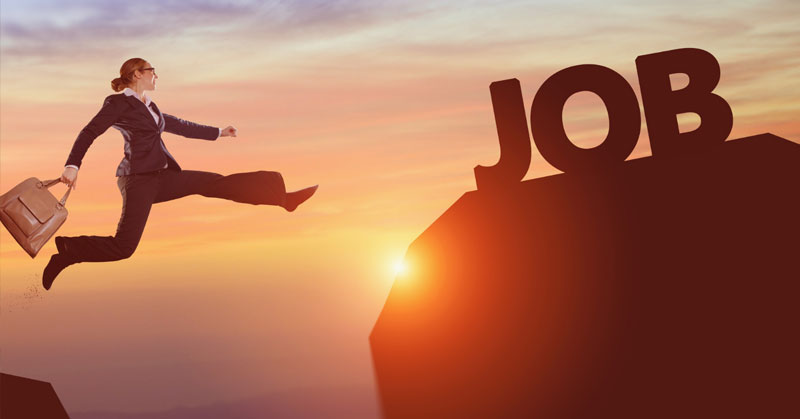 leaping forward to a new job