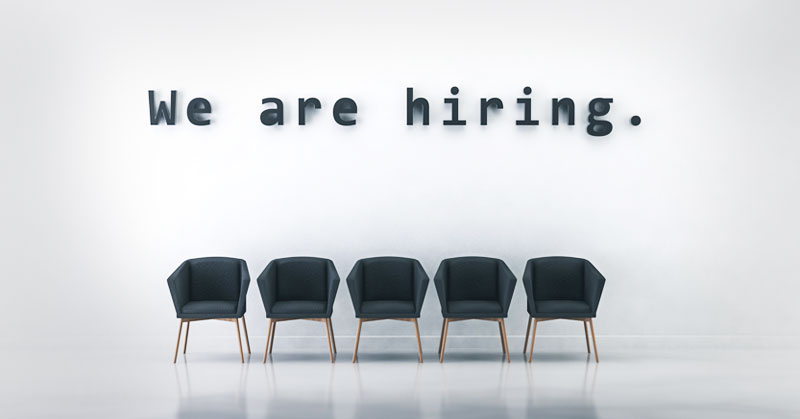 empty chairs at business that is hiring applicants