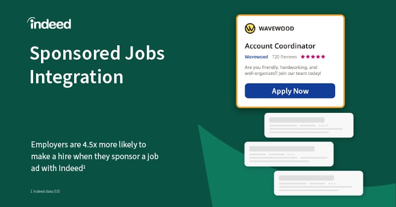 indeed sponsored jobs integration