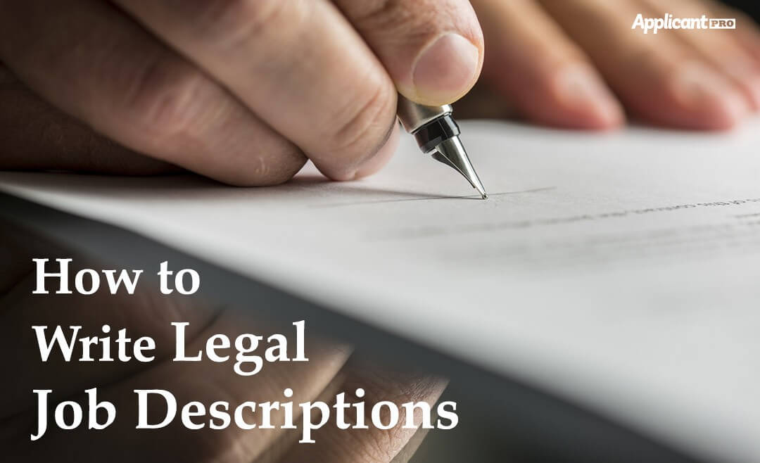 writing a legal job description