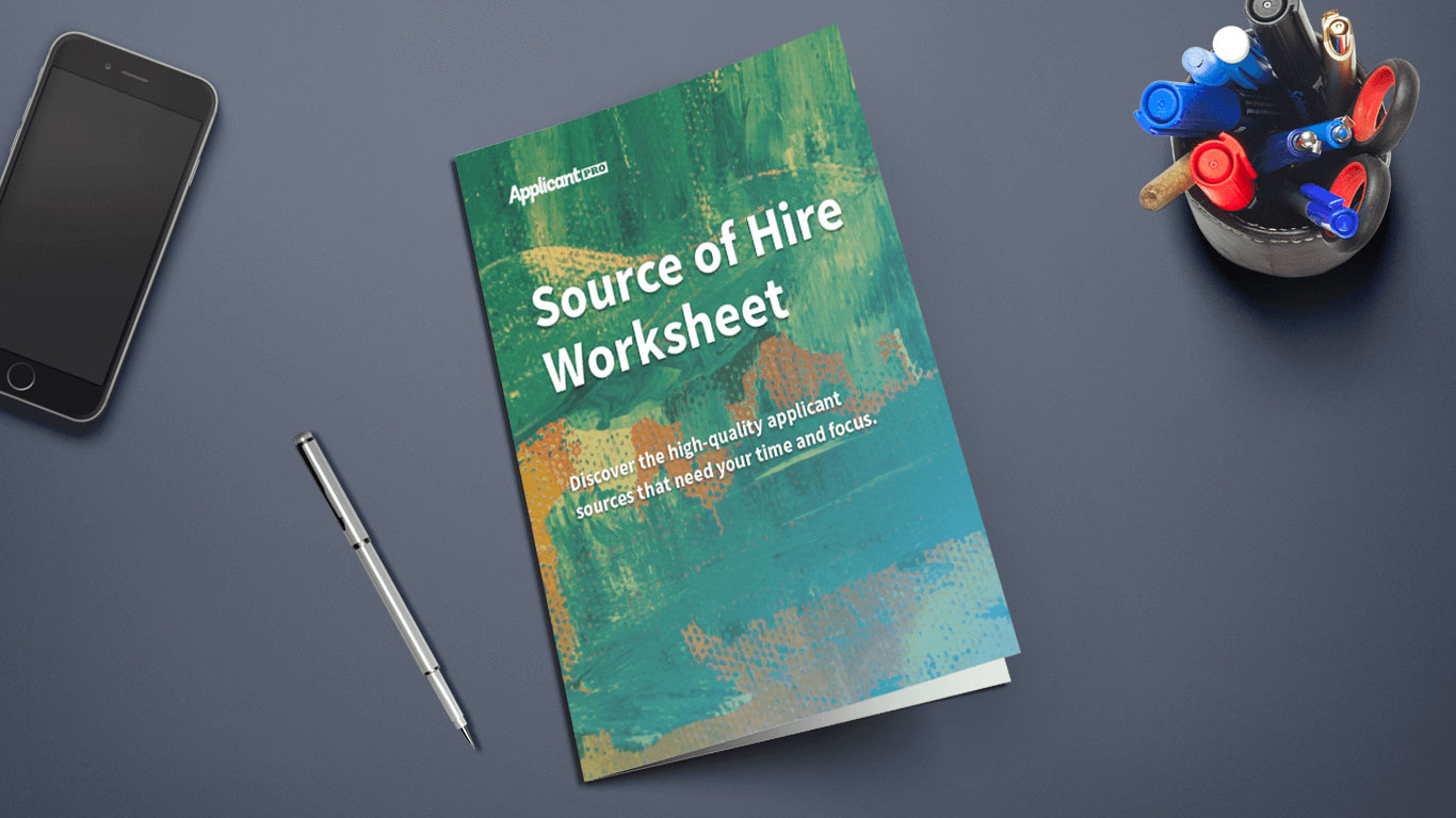 Worksheet to help you track your source of hires