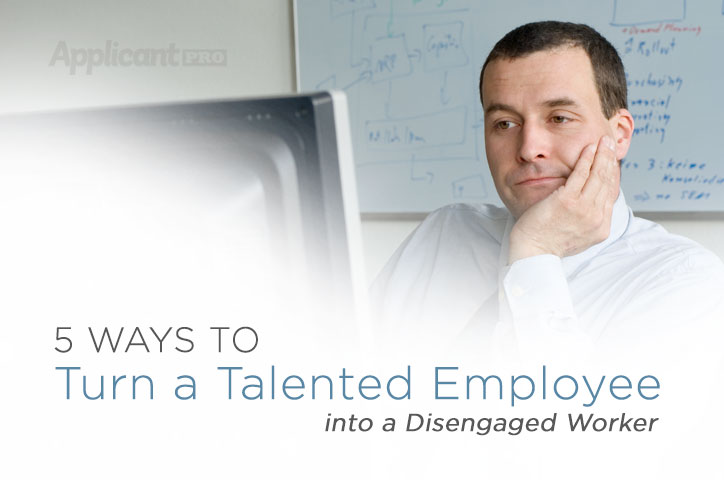 disengaged employee at work